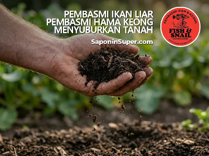 Distributor Saponin Super, Basmi Ikan Liar, Hama Keong dan Menyuburkan Tanah.