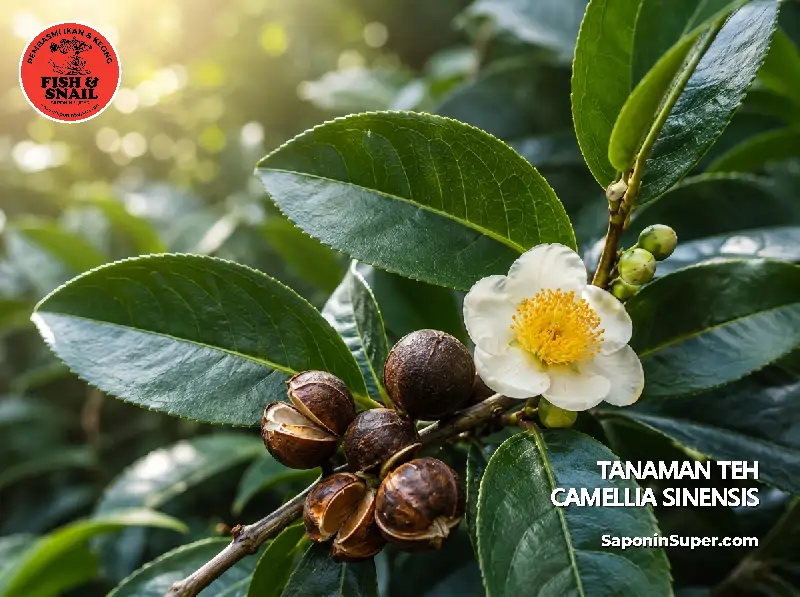 Distributor Saponin Super FISH & SNAIL, Saponin adalah Ekstrak Biji Camellia Sinensis