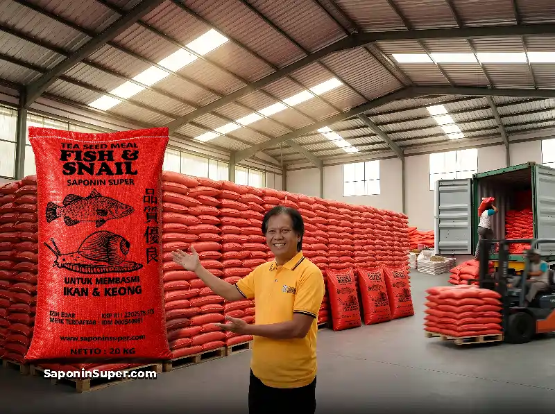 Gudang Importir Saponin Super untuk Tambak & Pertanian Terbesar di Indonesia